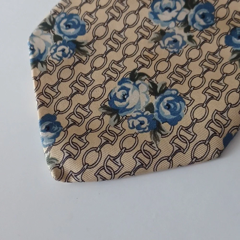 Vintage Paolo Gucci Silk Horse Bit Tie